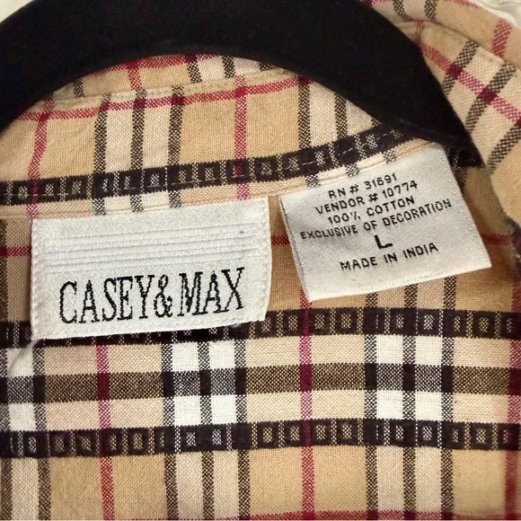 Casey & Max Plaid Cotton Shirt - Picture 5 of 11